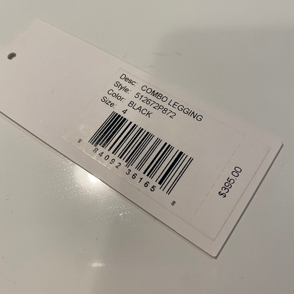 Rebecca Taylor Stretch Leggings- Leather contrast - Picture 6 of 9